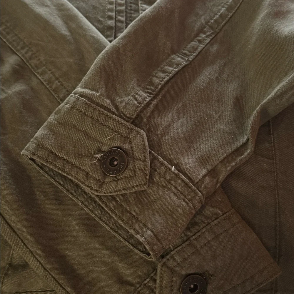 Tahari Womans Olive Green Lightweight Jacket - Picture 7 of 9